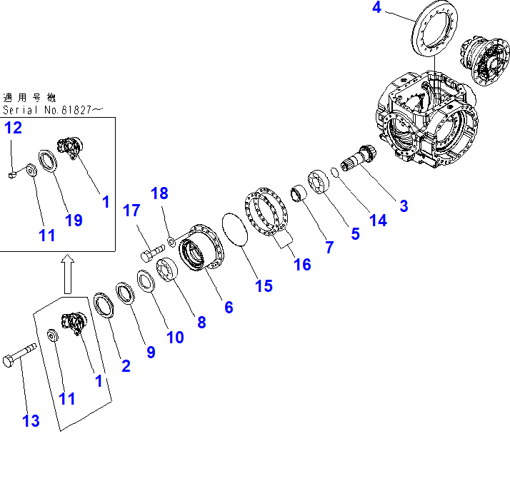 424-22-31200 PINION AND GEAR ASSY